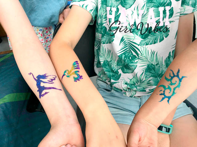 Glitter tattoo
